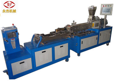 China Riegue el poder plástico del calentador de la máquina 16kw del granulador del extrusor de tornillo del gemelo del laboratorio del filamento fábrica